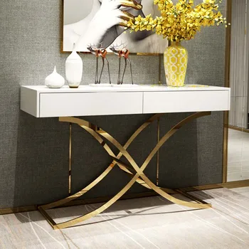 Consolle di lusso italiano Bellezza moderna Unico con consolle portaoggetti Trendy Eclectic Recibidores Para Entrada Furniture