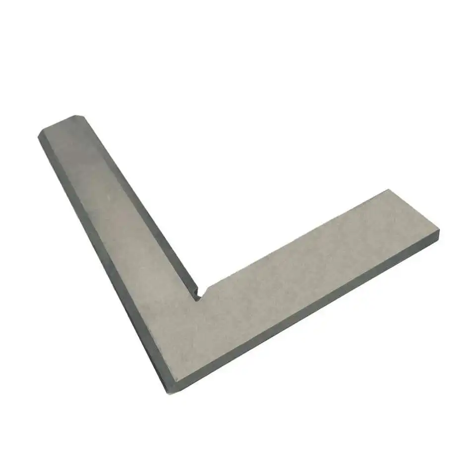 Ruler Flat Corners Protractor Silver 99x70mm Bladed 90 Degree Angle Try Square Tone Ypay 90 Degree Knife Edge Square 100X70mm