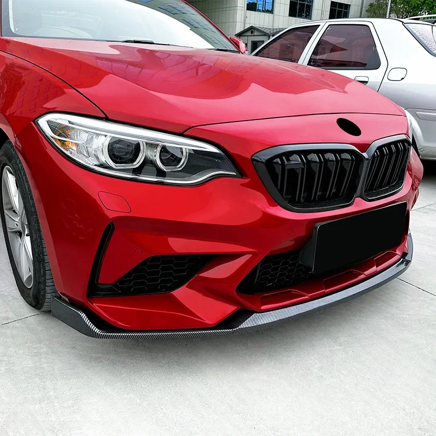 Front Bumper Lip Body Kit Spoiler Splitter Canard for BMW F87 M2 CS Coupe-car bumper spoiler,bumper lip,bumper lip decoration,front bumper decoration,front bumper cover