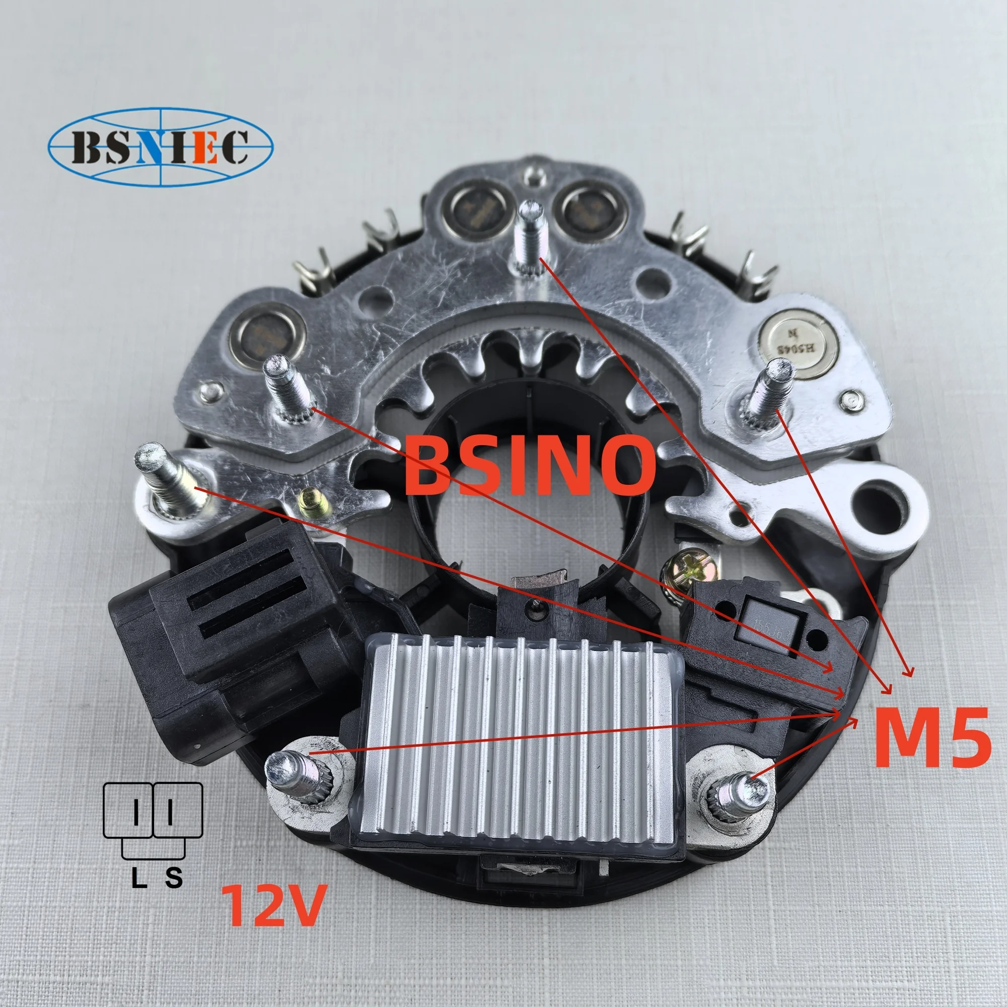 ALTERNATOR GENERATOR DIODES BRIDGE PLATE RECTIFIER REGULATOR ASSY B1-H7388A IHR738+IH738 HI11410ZT FOR LR190-753 NISSAN