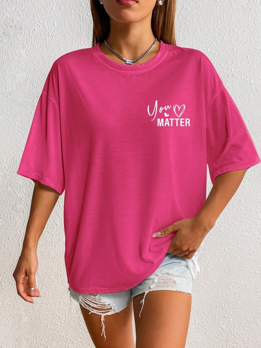 To The Person Behind Me: You Are Amaeing Damen-T-Shirts, Sport-Freizeit-T-Shirts, atmungsaktive Baumwolle, kurzärmelig, übergroßes T-Shirt – Detail 10