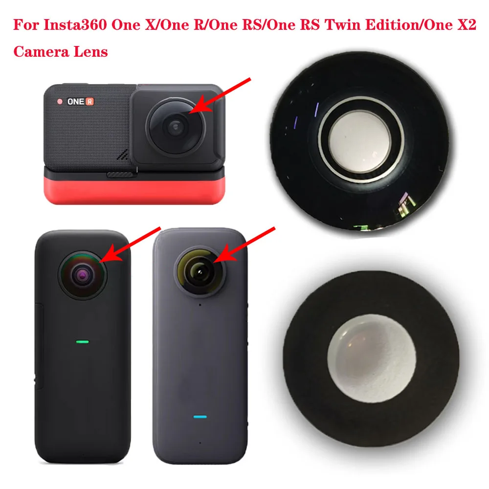 Lente Di Ricambio Originale In Vetro Anteriore Per Insta360 One X/One R/One Rs/One Rs Twin Edition/One X2 Accessori Per La Riparazione Della Fotocamer