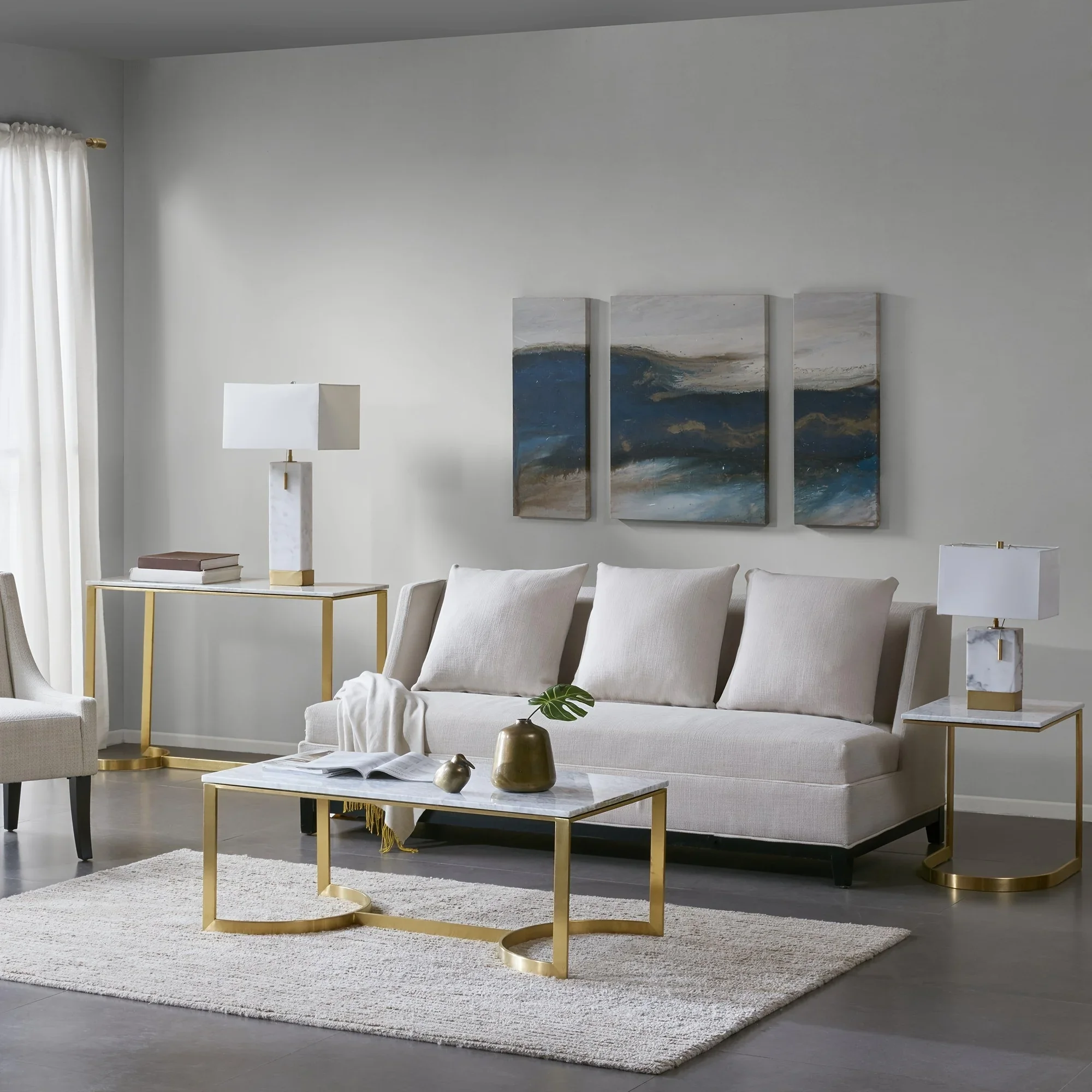 Modern Coffee Table-Simple, Compact, Space-Saving Design-Perfect For Small Living Rooms, Apartments, And Homes