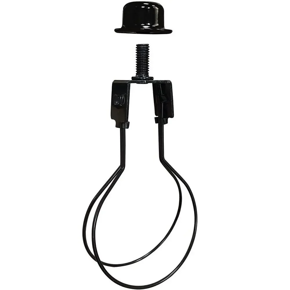Durable Iron Lamp Shade Cap Finial with Light Bulb Clip