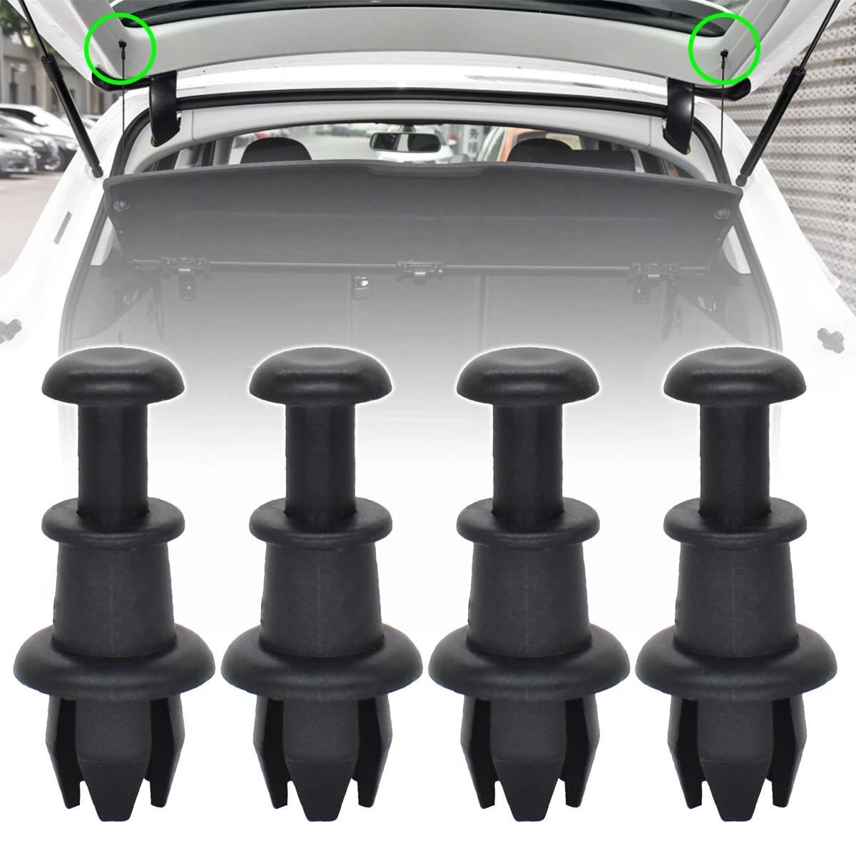 2/4 Pz Per Vw Golf Mk5 Mk6 Tiguan 5N Mk1 Polo 6R 6C 2G Up T-Cross Parcel Shelf String Clips Pins Holder Pivot Hanger Muslimah