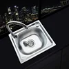 Kitchen sink Handmade stainless steel single bowl sink above counter or wall mounted vegetable Wash basin set mx4221950 4