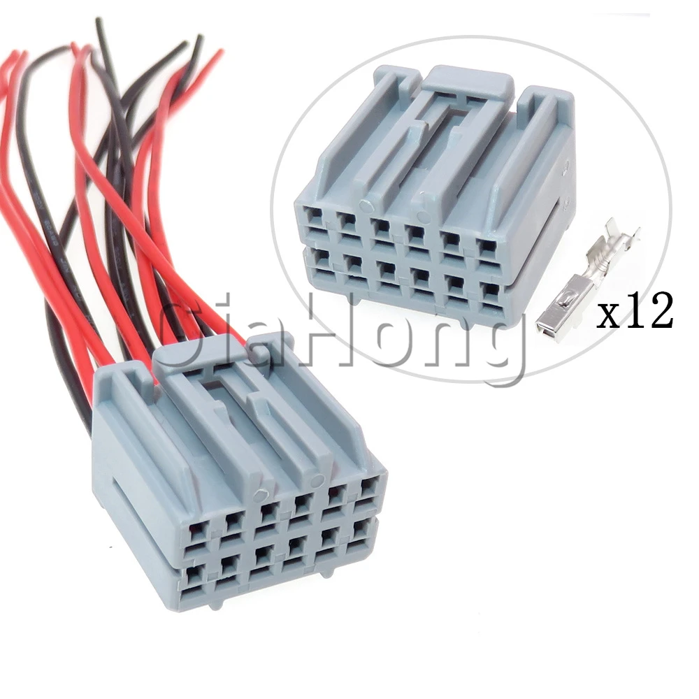 

1 Set 12 Ways Starter Parts 917978-6 178881-6 Auto Multimedia Control Panel Power Amplifier Wire Connector Car CD Player Socket