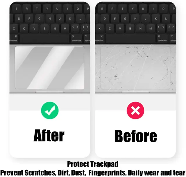 Clear Fingerprint Touchpad Skin Accessories For MacBook Pro 13 14