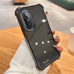 Transparent Shockproof Phone Case with Magnetic Stand Holder for Nova 7 Pro (10)