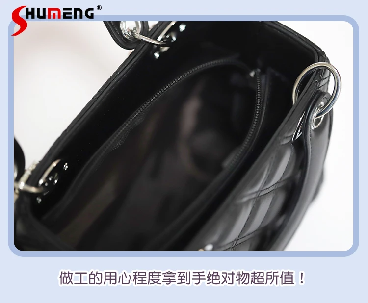 Japanese Girl Cute Handmade Pink Shoulder Bag 2023 Fall New Mine Mass-Produced Sweet Cool Bow Love Rhinestones Handbag for Women 6