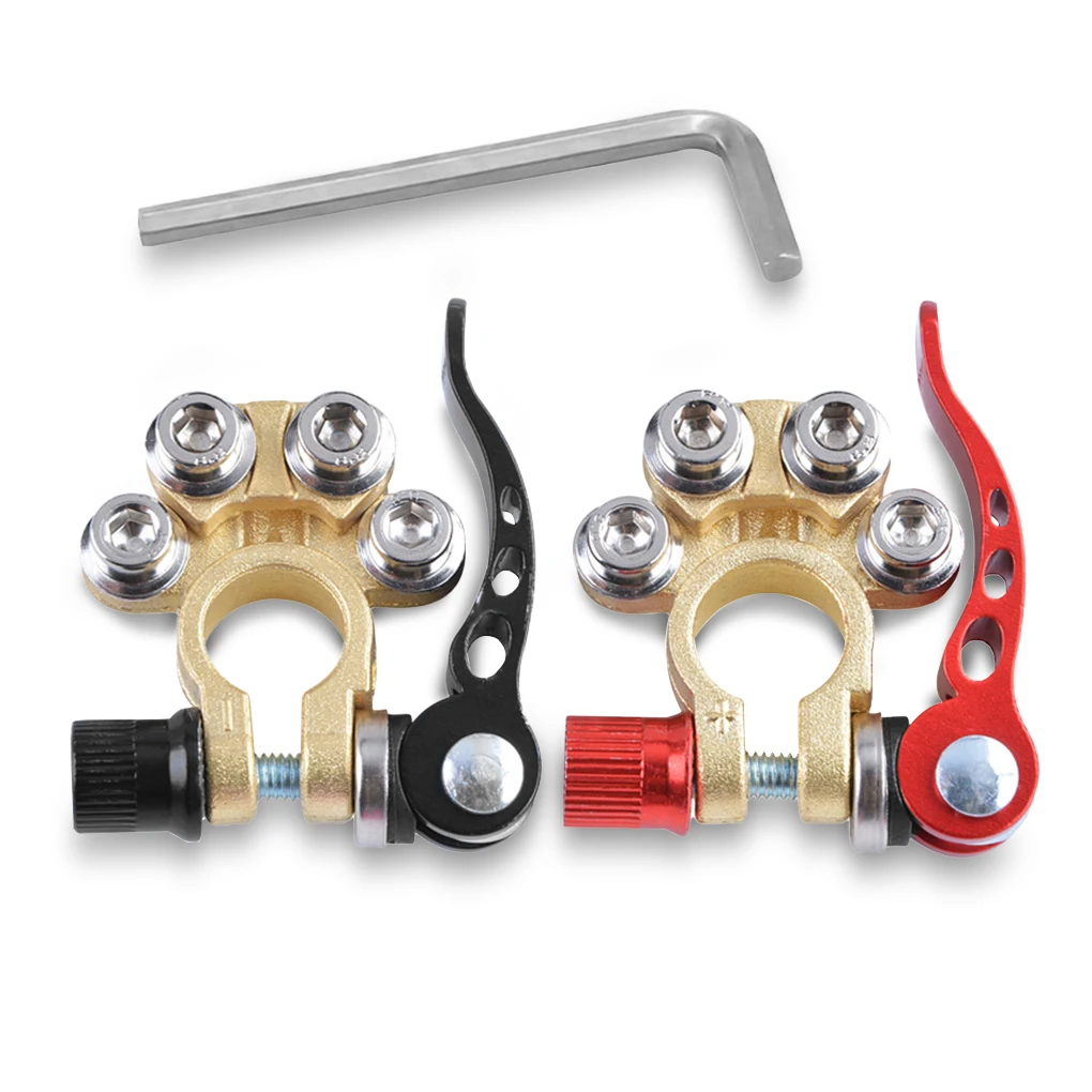 Car Battery Positive Terminal Automotive Connectors Replacement Clamps Copper Kits Auto Adapter
