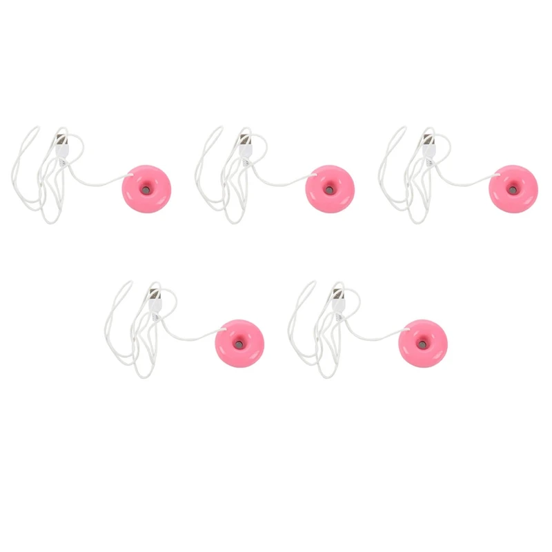 

5X Pink Donut Humidifier USB Office Desktop Mini Humidifier Portable Creative Air Purifier Pink