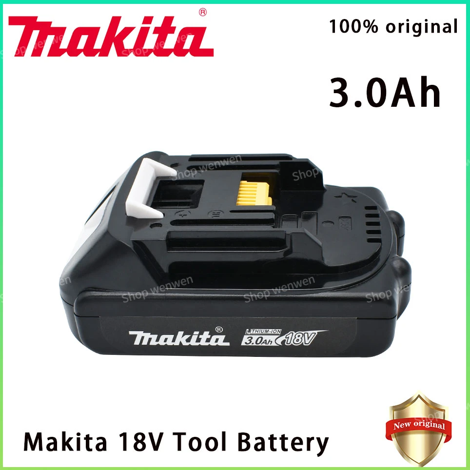 

Makita Rechargeable 18V 3.0Ah Li-Ion Battery For Makita BL1830 BL1815 BL1860 BL1840 194205-3 Replacement Power Tools Battery
