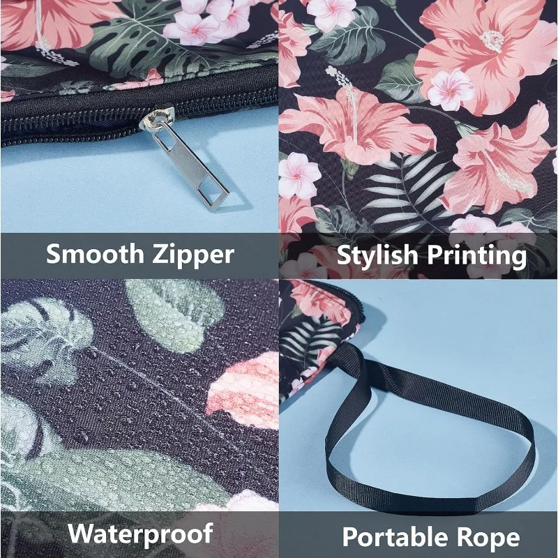 1pc Book Sleeves Rose Book Protector Coffee Covers for Paperbacks Washable Fabric Cloth Cover with Zipper and Extra