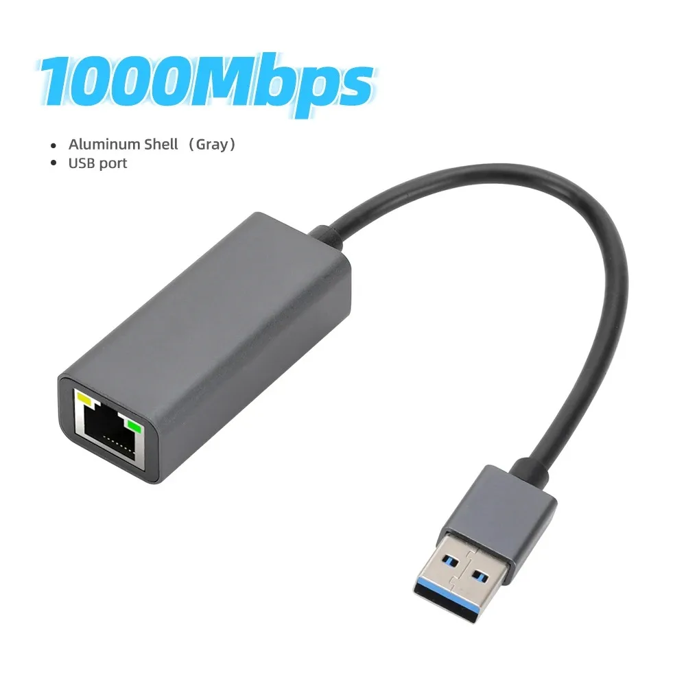 Tipo C para Cartão Lan RJ45, 2500Mbps,