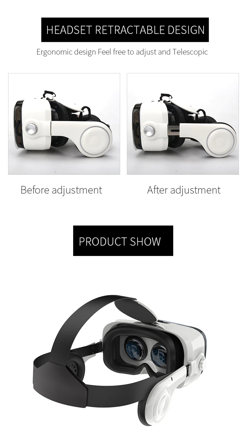 BOBOVR Z4 Leather 3D Cardboard Helmet Virtual Reality Upgraded Version VR Glasses Headset Stereo BOBO VR for 4-6' Mobile Phone