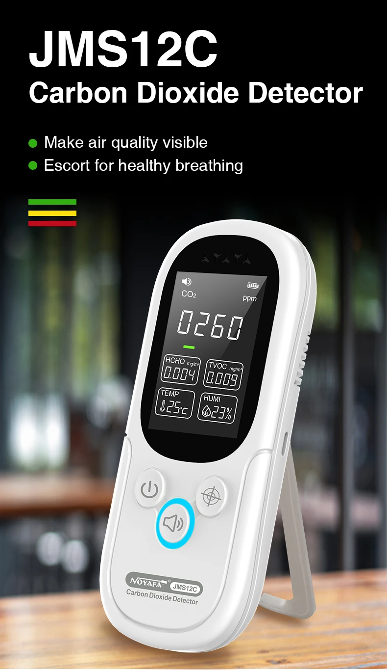 NOYAFA JMS12C Air Quality Testing Instrument Professional Environmental Gas Form