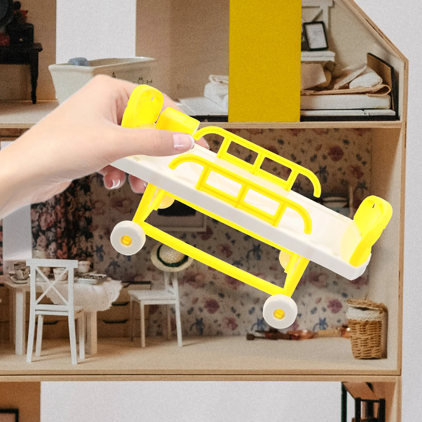 

of Simulation Medical Bed Infusion Bottle Toy Playing House Toy Set Emulated Hospital Suite Plastic Playing Random Color