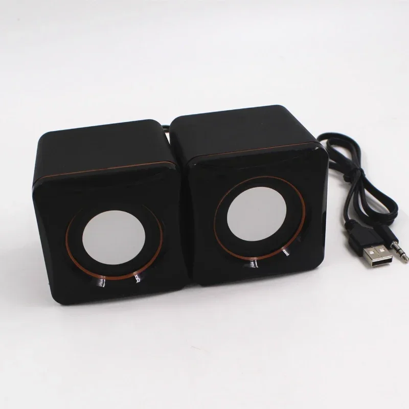 Computer Speaker 1 Pairs Mini USB Wired Universal Stereo Sound Surround For PC Laptop Notebook