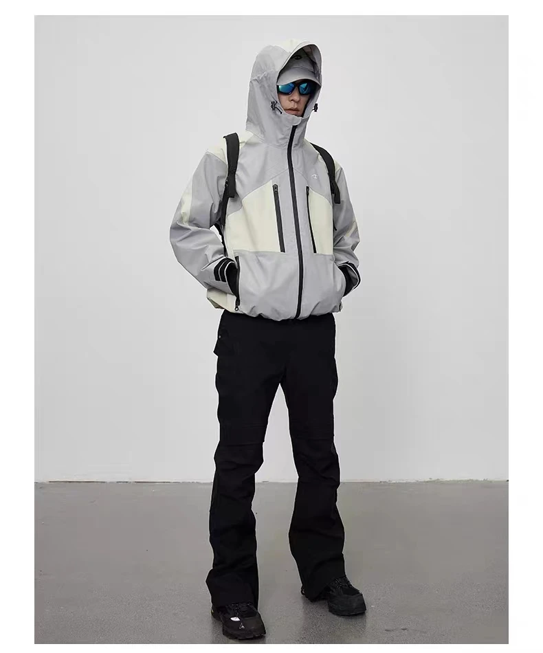 C   23aw sstaGray white assault jacket dwr coating multiple pockets carrying system techwear gorpcore aesthetic