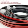 Car Door Seal Strip Rubber Double Layer Sealing Protector Weatherstrip Waterproof for Car Door Glass Window Door Hood Trunk 4