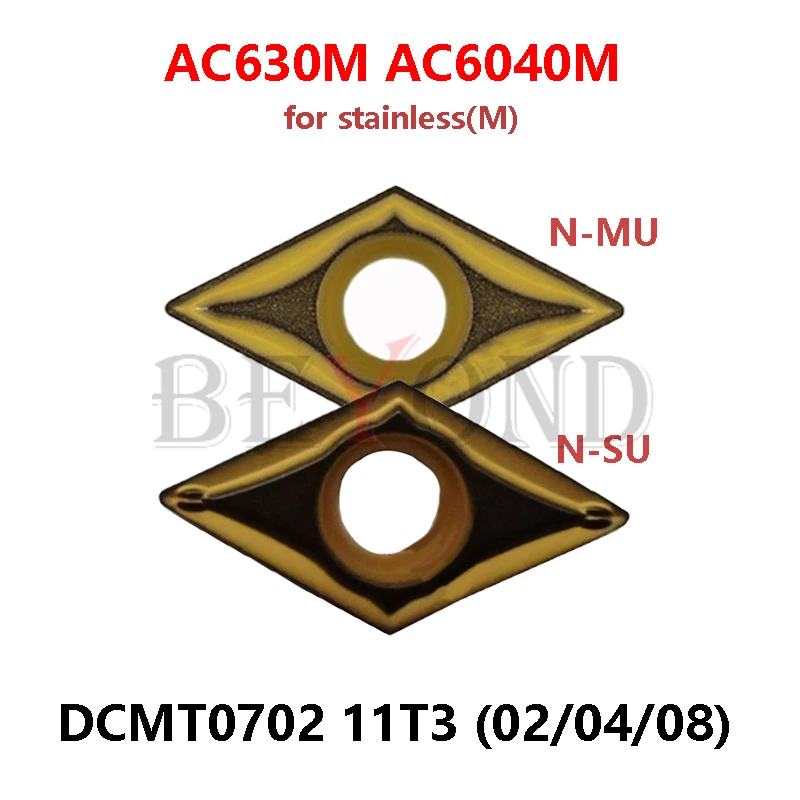 DCMT11T302N-SU AC630M DCMT070202N DCMT070204N DCMT070208N DCMT11T304N-MU DCMT11T308N AC6040M 100% Eredeti írásmű keményfém inserts DCMT