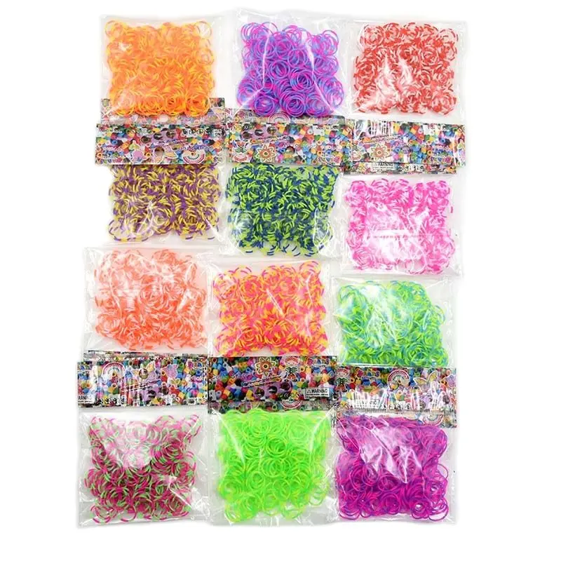 Rainbow Loom Rubber Band Bracelets  Rainbow Loom Rubber Bands Kids - 600  Pcs Kids - Aliexpress