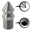 1/4"M BSP Pressure Washer Drain Sewer Cleaning Pipe Jetter Spray Nozzle 4 Jet Suitable For Pipe Cleaning Machine 5