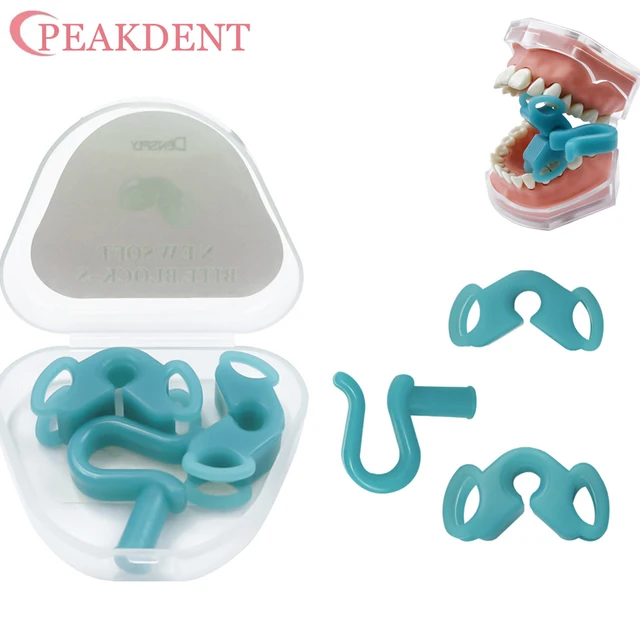 Dental Soft Silicone Bite Blocks Mouth Prop Bite Block Cushion Opener Orthodontic Intraoral Retractor Autoclave Dentist Tools