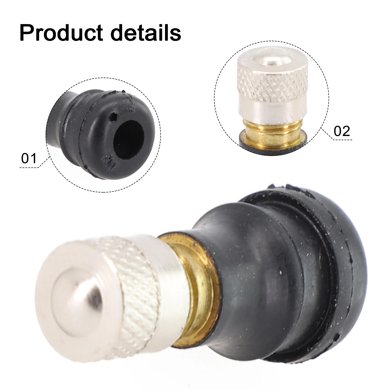 

2PCS Electric Scooter Vacuum Valve For Xiaomi M365 Scooter Tyre Tubeless Tire Valve Wheel Gas Valve Electric Scooter Accessories