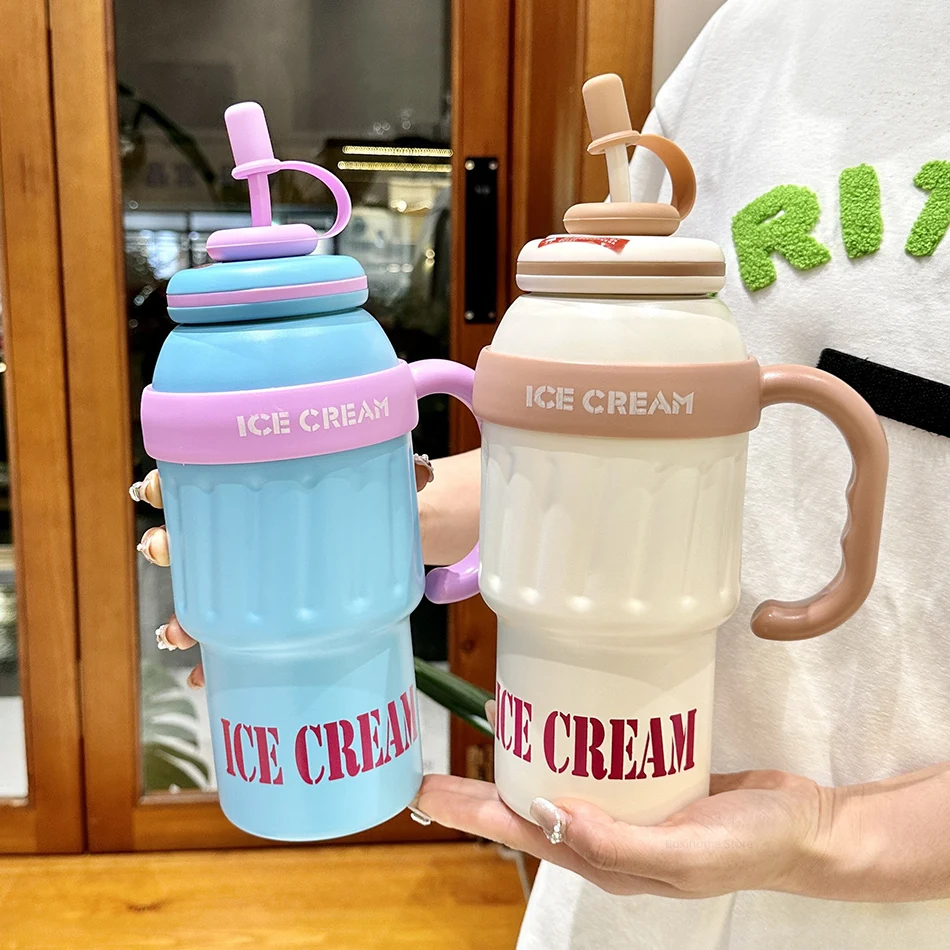 New Large Capacity Thermos Cup With Handle And Straw Stainless Stee Car Portable Travel Thermal Cup Big Mac Thermos Water Bottle - Aliexpress 15 27 New Large Capacity Thermos Cup With Handle And Straw Stainless Stee Car Portable Travel Thermal Cup Big Mac Thermos Water Bottle - Aliexpress 15