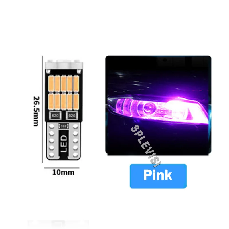 ワンマン灯 2PCS W5W CANbus White LED Motorcycle Position Parking Light