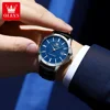 OLEVS TY716 Man Watch Fashion Leather Strap Waterproof Quartz Watch for Men Simplicity Calendar Original Luxury Men's Wristwatch 3