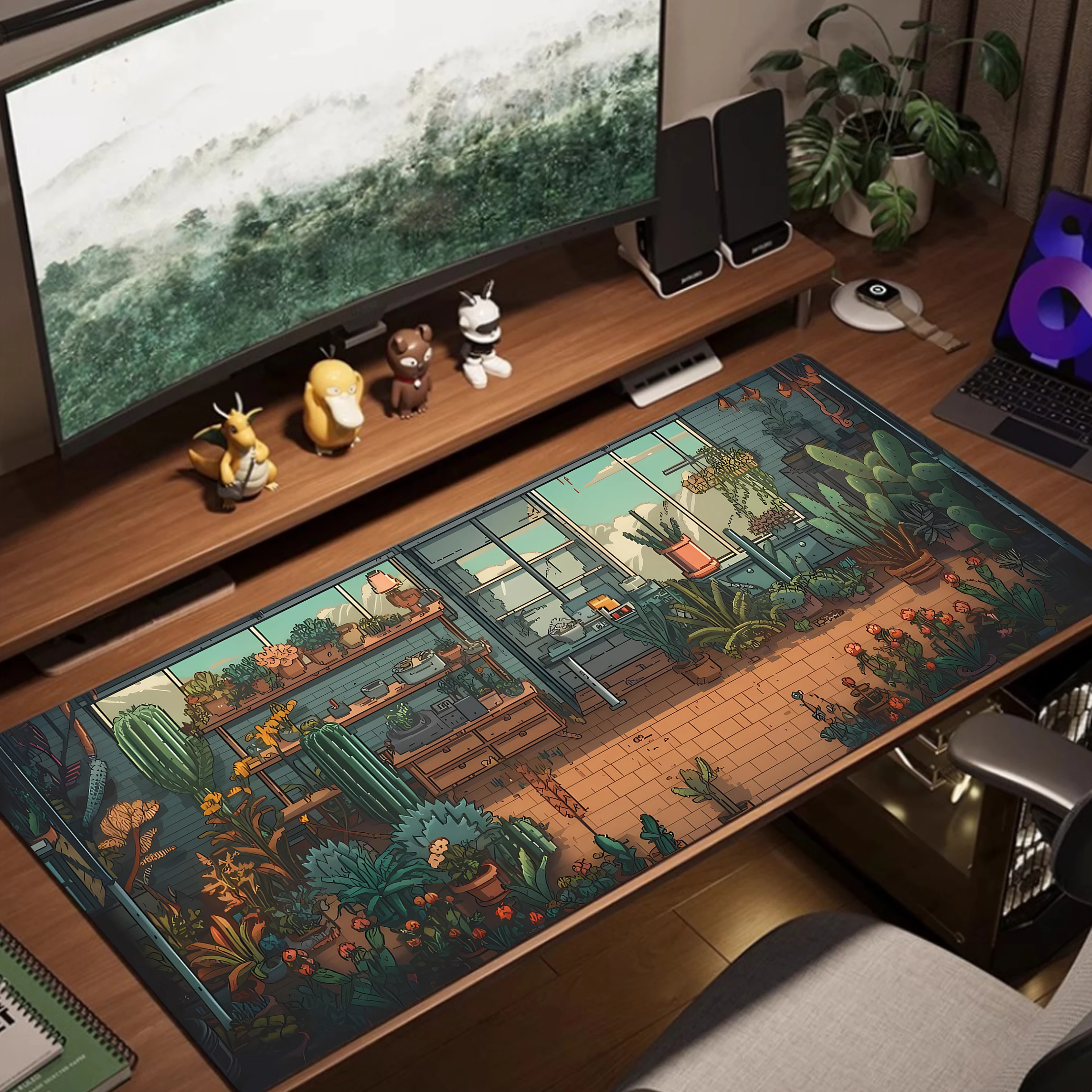 لوحة ماوس للنباتات الخضراء لوحة ماوس ألعاب كبيرة X...