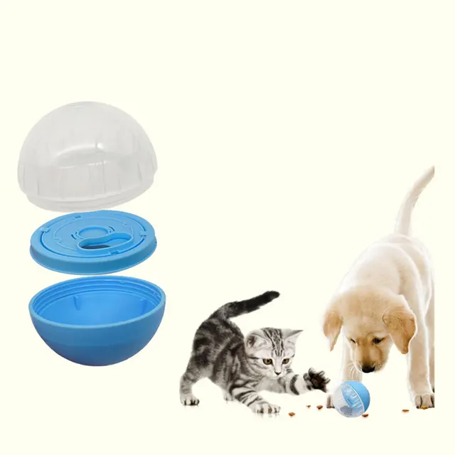 Leefasy 2Pcs Bunny Treat Ball Interactive Dog Toy Cat Slow Feeder