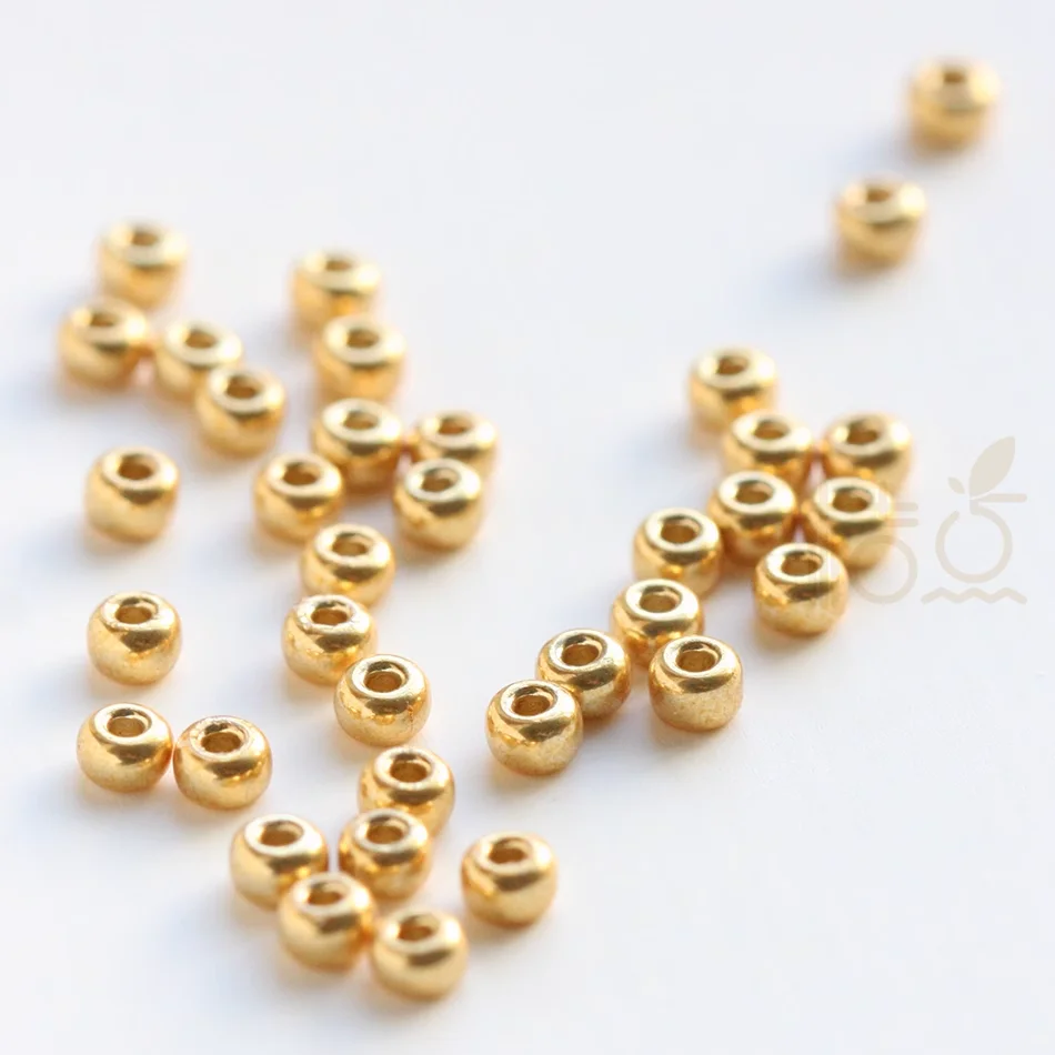 Perline distanziatrici rotonde, 2500 perline in metallo da 3 mm