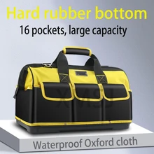 

Tool Bag Portable Electrician Tool storage Bag Carpentry Hardware Repair Installation Canvas Large Thicken Tool Box Work Pocket