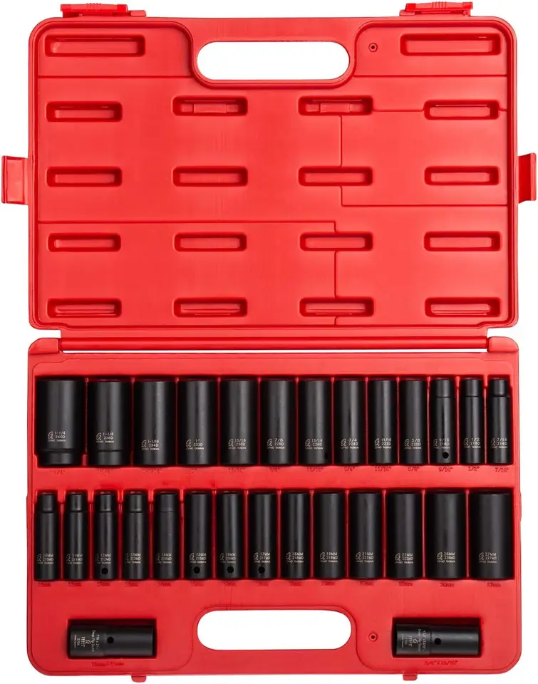 Sunex 1/2-Inch Drive 15mm Deep Impact Socket - Professional Grade Tool