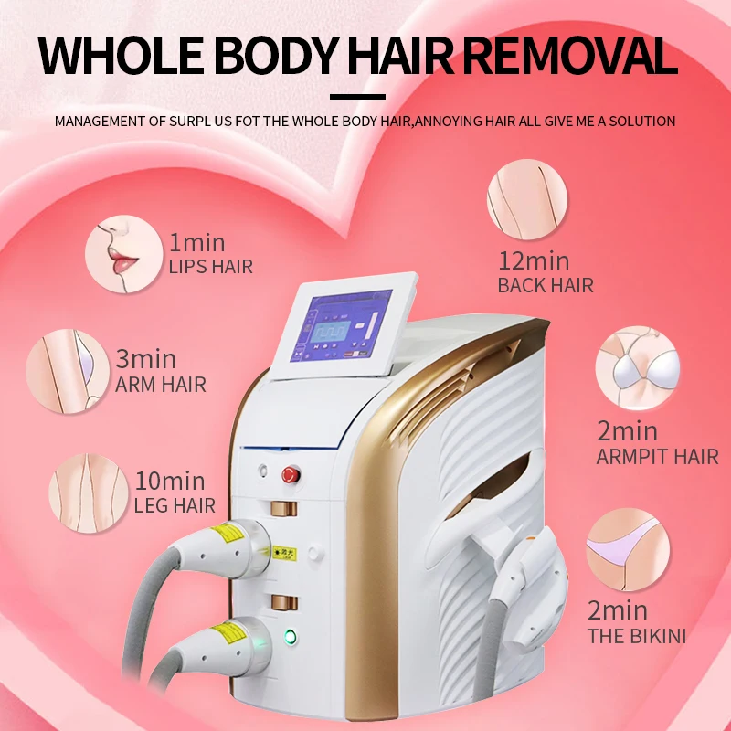 

2023 Newest High-End M22 OPT IPL Diode Laser Epilator Acne Skin Rejuvenation Permanent Hair Removal Beauty Machine 1 Handle