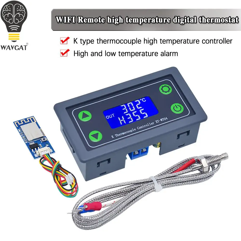 XY WT04 W WIFI Remote Digital Temperature Controller K Thermocouple High Temperature Controller