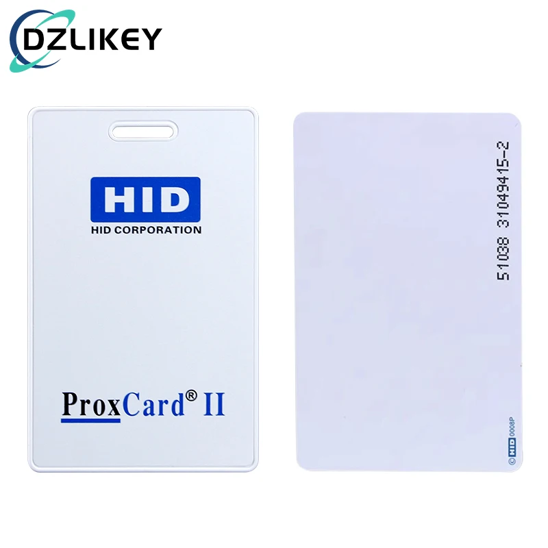 1/5/10Pcs HID ProxCard II Cards Portable Proximity Access Card Key Fob For 26 Bit 125 KHz HID Proximity Readers 1.8mm Thickness