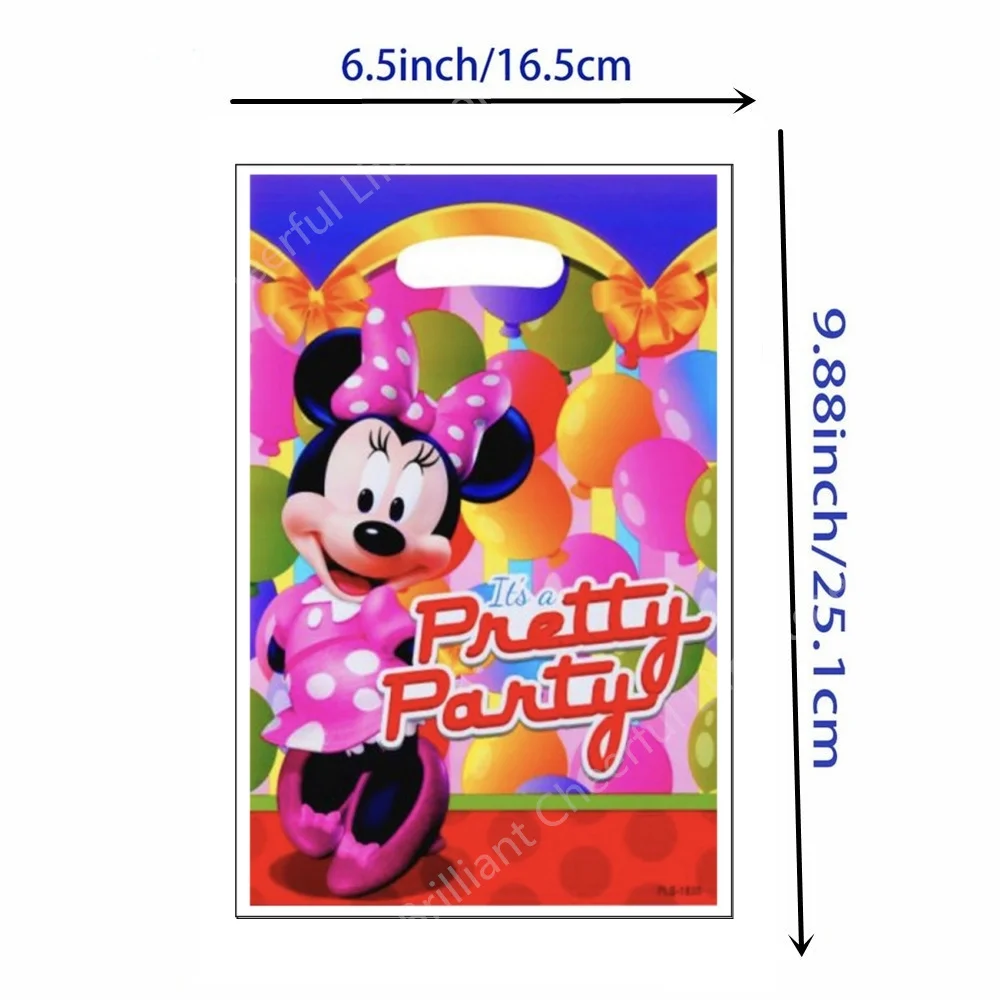 thumbnail image 1 of Bolsas de regalo para fiestas de Disney Mickey Minnie, bolsas de plástico con temática de ratón, bolsas de dulces para fiestas infantiles, bolsas de regalo para fiestas de cumpleaños infantiles, sumin, 1 of 5