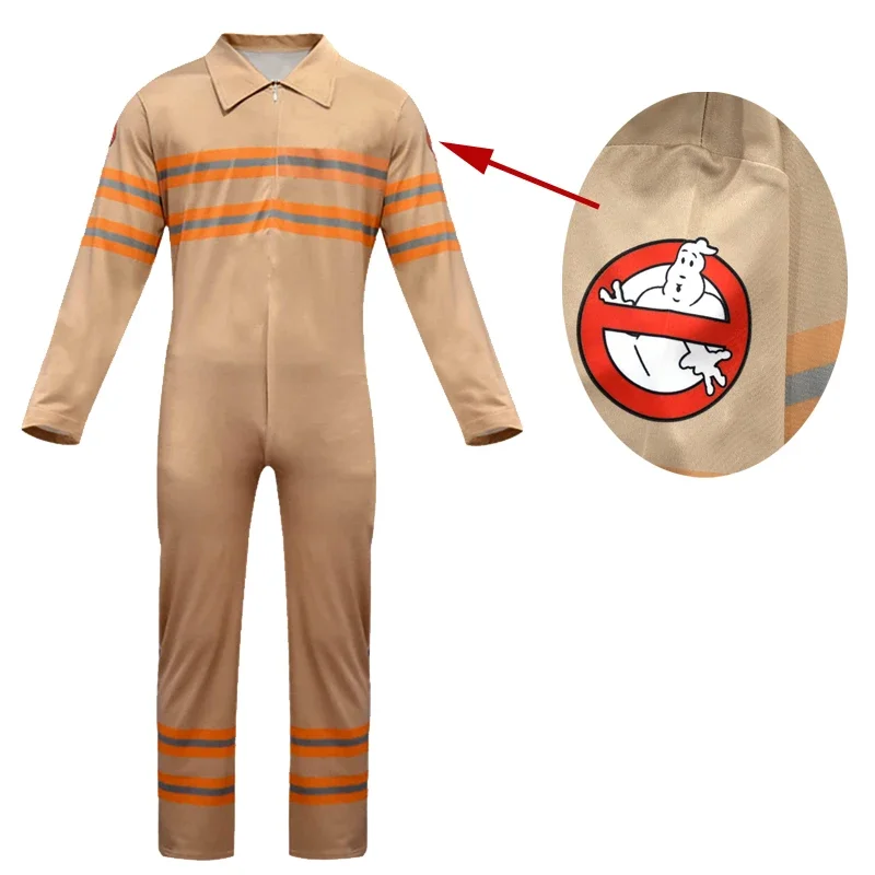 Tute Costume Bambini Cosplay Boy Ghostbusters Party Body Bambini Cosplay Halloween Work Ghostbusters