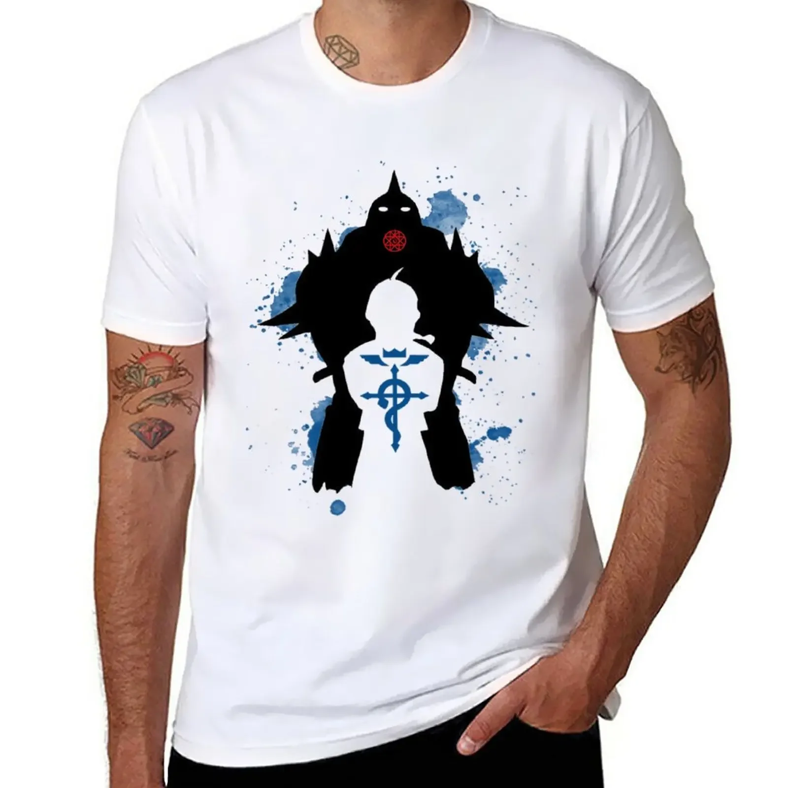 

Fullmetal Alchemist T-Shirt kawaii clothes T-shirt for a boy Men's clothing