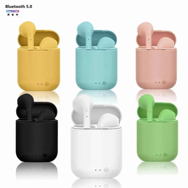 

i7Mini2 TWS Wireless Headphones Bluetooth 5.0 Earphone Matte Macaron Earbuds Handsfree With Mic Charging Box Headset