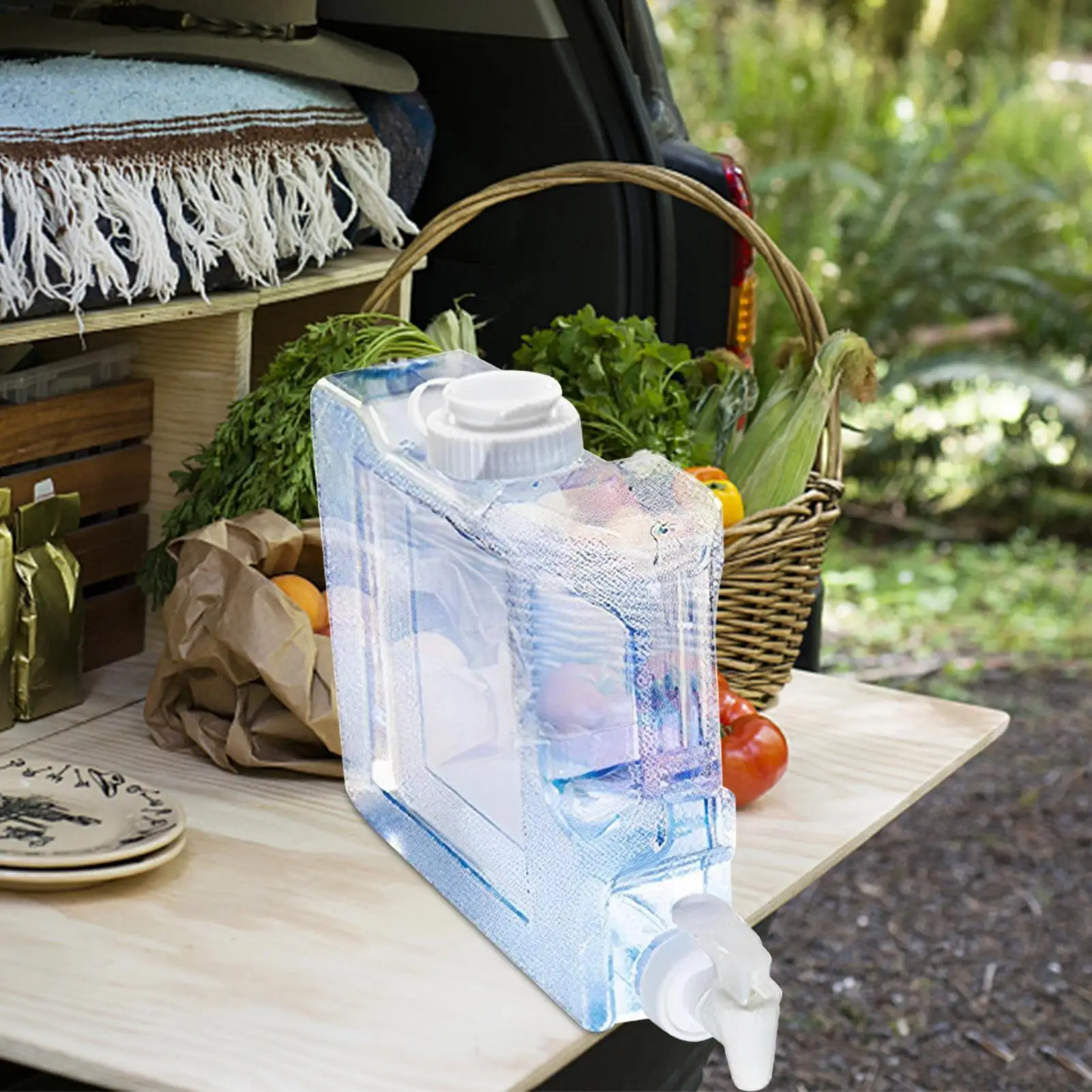 3L Outdoor Camping Water Tank Large Capacity Portable Water Container With Faucet No Leakage Water Bucket For Camping Picnic