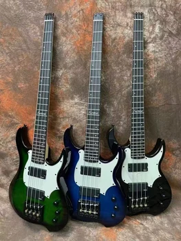 864mm Scale Headless Electric Bass Guitar 4 String 39 Inch ashwood Body Headless Bass Guitar matte Fast Deliver