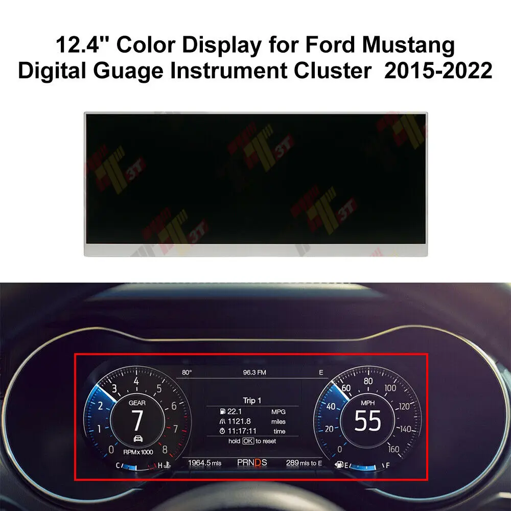 

Цветной дисплей 12,4 дюйма для кластера цифровых инструментов Ford Mustang