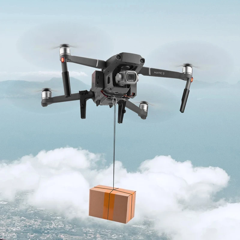 Mavic 2 Pro/Zoom용 에어드롭 투척 시스템, 링 선물 배송, 구명 배달 장치, 디스펜서 투척기