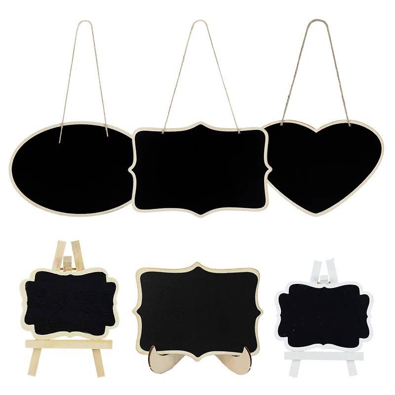 Wooden Blackboard Universal Message Board for Wedding Party DIY Decor